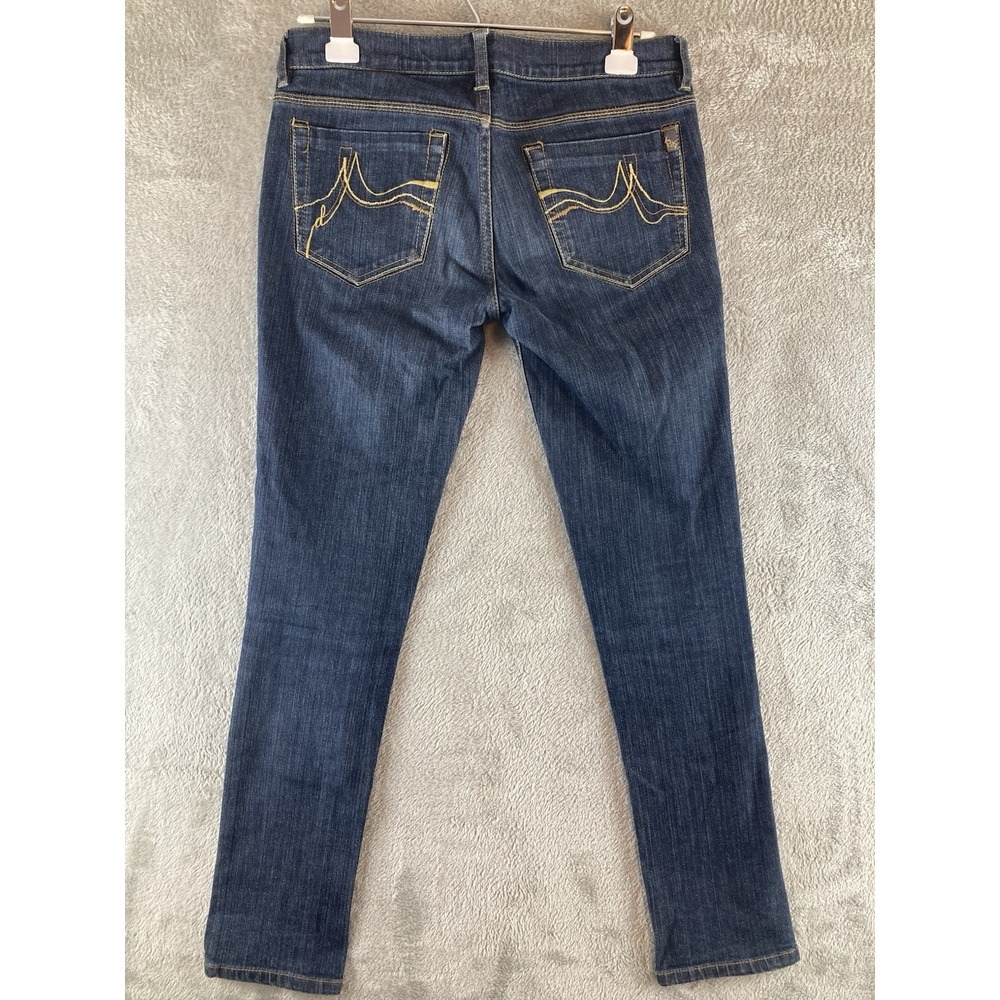DNKY Jeans‎ Womens Size 5 Low Rise Straight Stretch Denim Blue - Picture 2 of 14